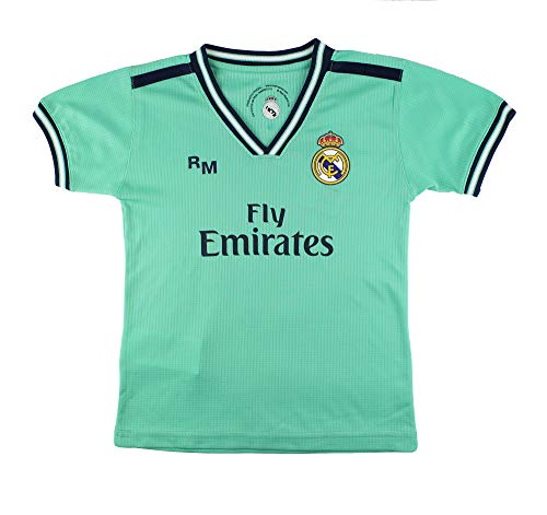 Champions-City-Conjunto-Complet-Infantil-Real-Madrid-Replica-Oficial-Licenciado-de-la-Primera-Equipacion-Temporada-2019-2020-Dorsal-Liso-0-1