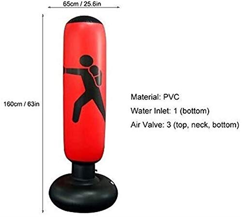 HSY-SHOP-Saco-de-Boxeo-Saco-de-Boxeo-de-pie-Libre-Saco-de-Boxeo-con-Soporte-de-Objetivo-ResistenteExcelente-maniqui-para-BoxeoKick-BoxingArtes-Marciales-MixtasEquipo-de-Entrenamiento-de-MMA-0-2