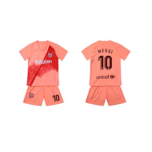LCHENX-Futbol-Club-Barcelona-Lionel-Messi-10-Pink-Camisetas-de-Futbol-para-Fanaticos-Ninos-Adolescentes-0-1
