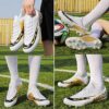LIANNAO-Zapatos-de-Futbol-Hombre-Spike-Aire-Libre-Profesionales-Atletismo-Training-Botas-de-Futbol-Ligero-Tacos-Futbol-Zapatos-de-Deporte-35-45EU-0-5