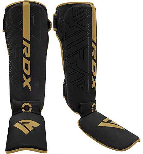 RDX-Espinilleras-Kick-Boxing-para-Artes-Marciales-Entrenamiento-Maya-Hide-Cuero-Muay-Thai-Almohadillas-piernas-Equipo-de-Proteccion-para-Boxeo-Karate-MMA-Sparring-BJJ-0-0