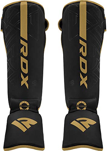RDX-Espinilleras-Kick-Boxing-para-Artes-Marciales-Entrenamiento-Maya-Hide-Cuero-Muay-Thai-Almohadillas-piernas-Equipo-de-Proteccion-para-Boxeo-Karate-MMA-Sparring-BJJ-0-2