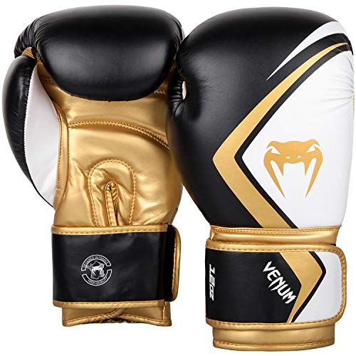 VENUM-Contender-20-Guantes-de-Boxeo-Unisex-Adulto-NegroBlancoOro-16-oz-0-0