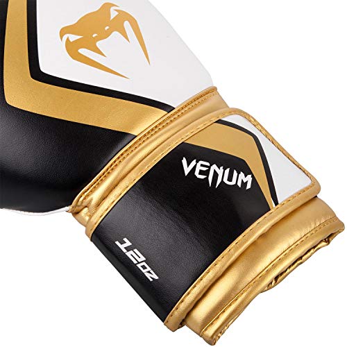 VENUM-Contender-20-Guantes-de-Boxeo-Unisex-Adulto-NegroBlancoOro-16-oz-0-1