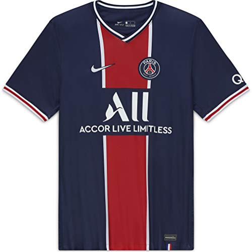 NIKE Paris Saint-Germain Temporada 2020/21 - PSG M Nk BRT Stad JSY SS Hmcd4242-411 Camiseta Primera Equipación Unisex…