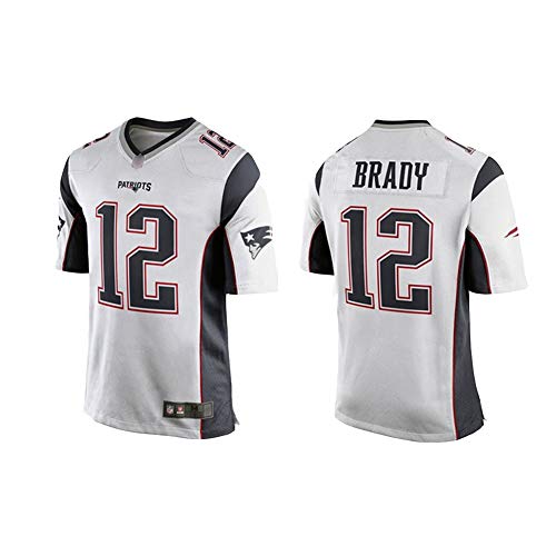 NCNC - Camiseta con el número 12 de Tom Brady, de los Patriot, de la NFL - Camiseta de fútbol americano para hombre…