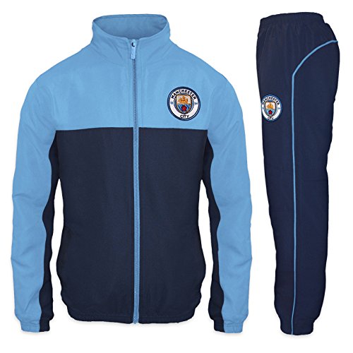 Manchester City FC - Chándal oficial para niño - Chaqueta y pantalón largos
