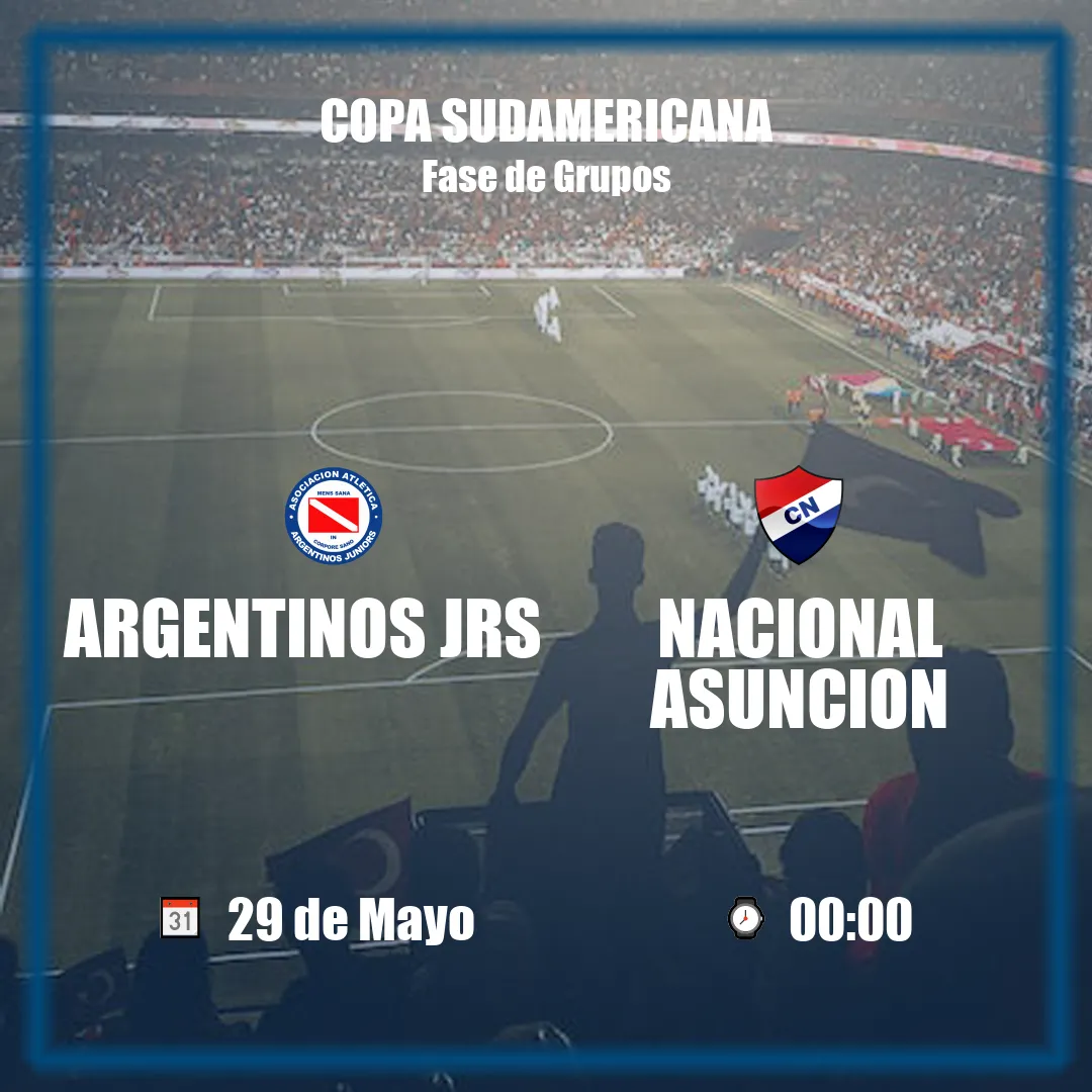 Argentinos Jrs vs Nacional Asuncion